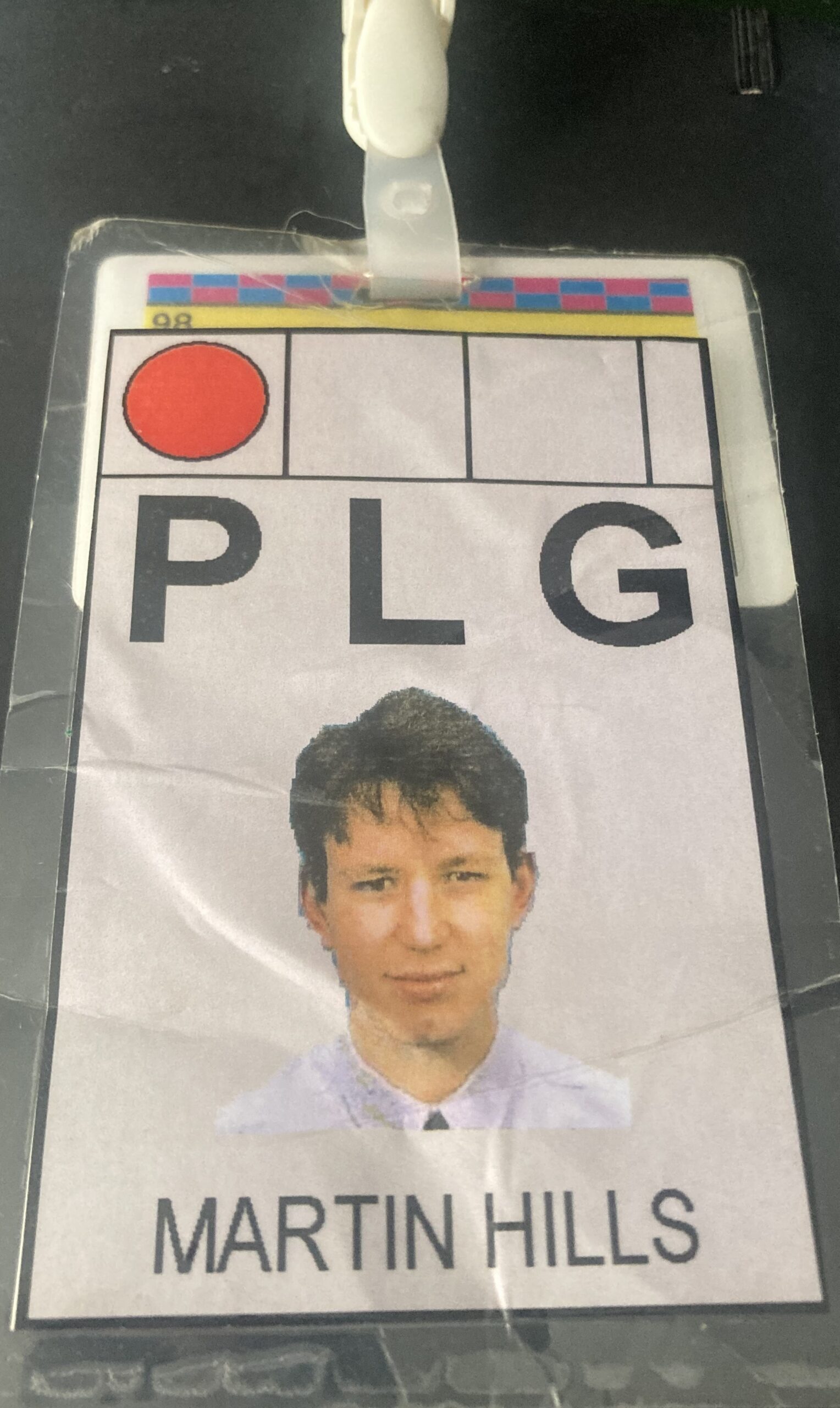 Martin Hills' LIFFE trading floor pass, 1998